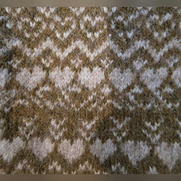 Zara Jeweled Heart Button Jacquard Style Vest - Picture 3 of 10